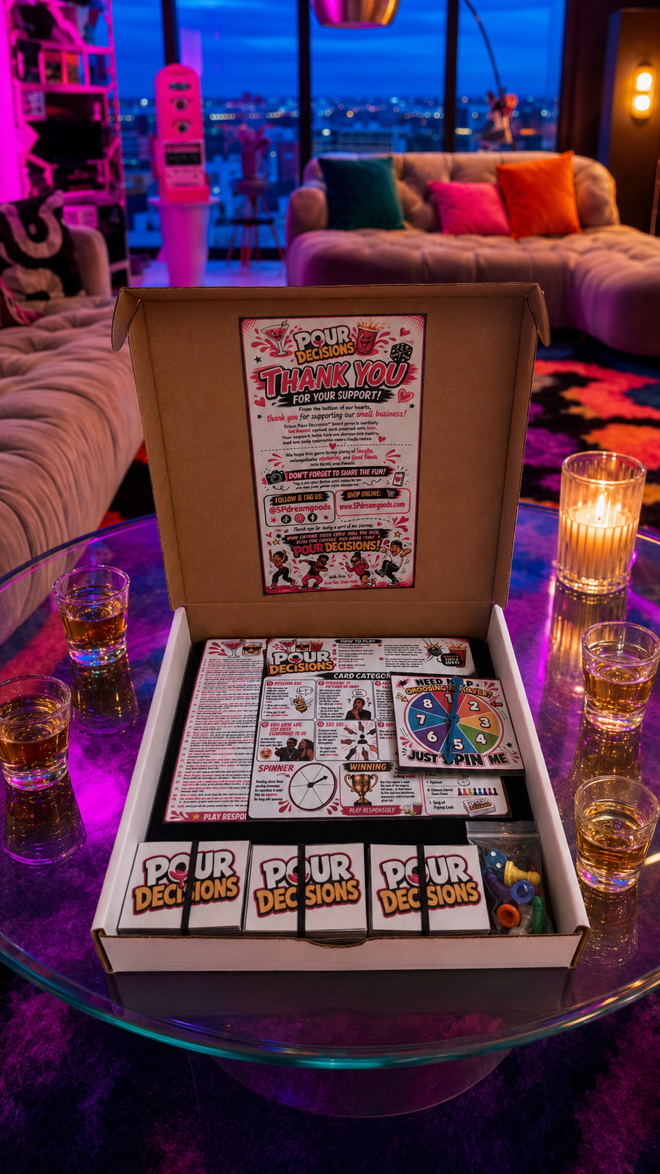 Pour Decisions™ adult drinking board game [FREE SHIPPING]