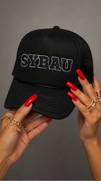 SYBAU embroidered foam trucker hat