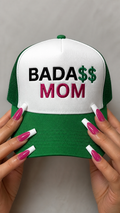 BadA$$ Mom embroidered foam trucker hat