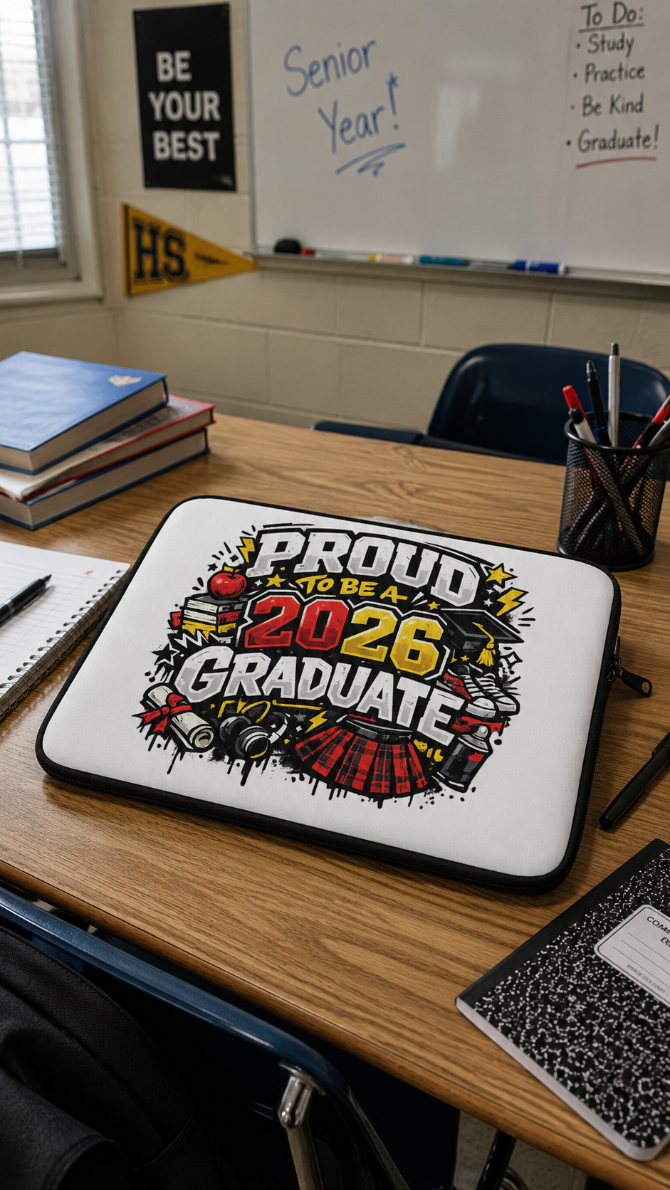 Proud To Be A 2026 Graduate laptop/tablet sleeve