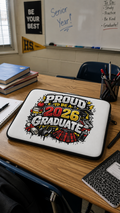 Proud To Be A 2026 Graduate laptop/tablet sleeve