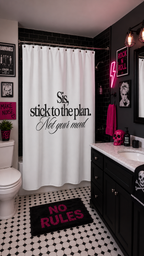 Sis, Stick To The Plan shower curtain