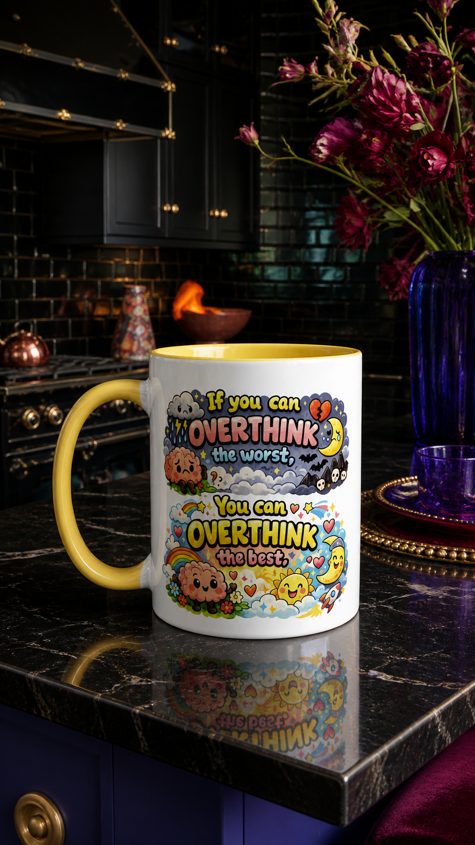 If You Can Overthink glossy mug