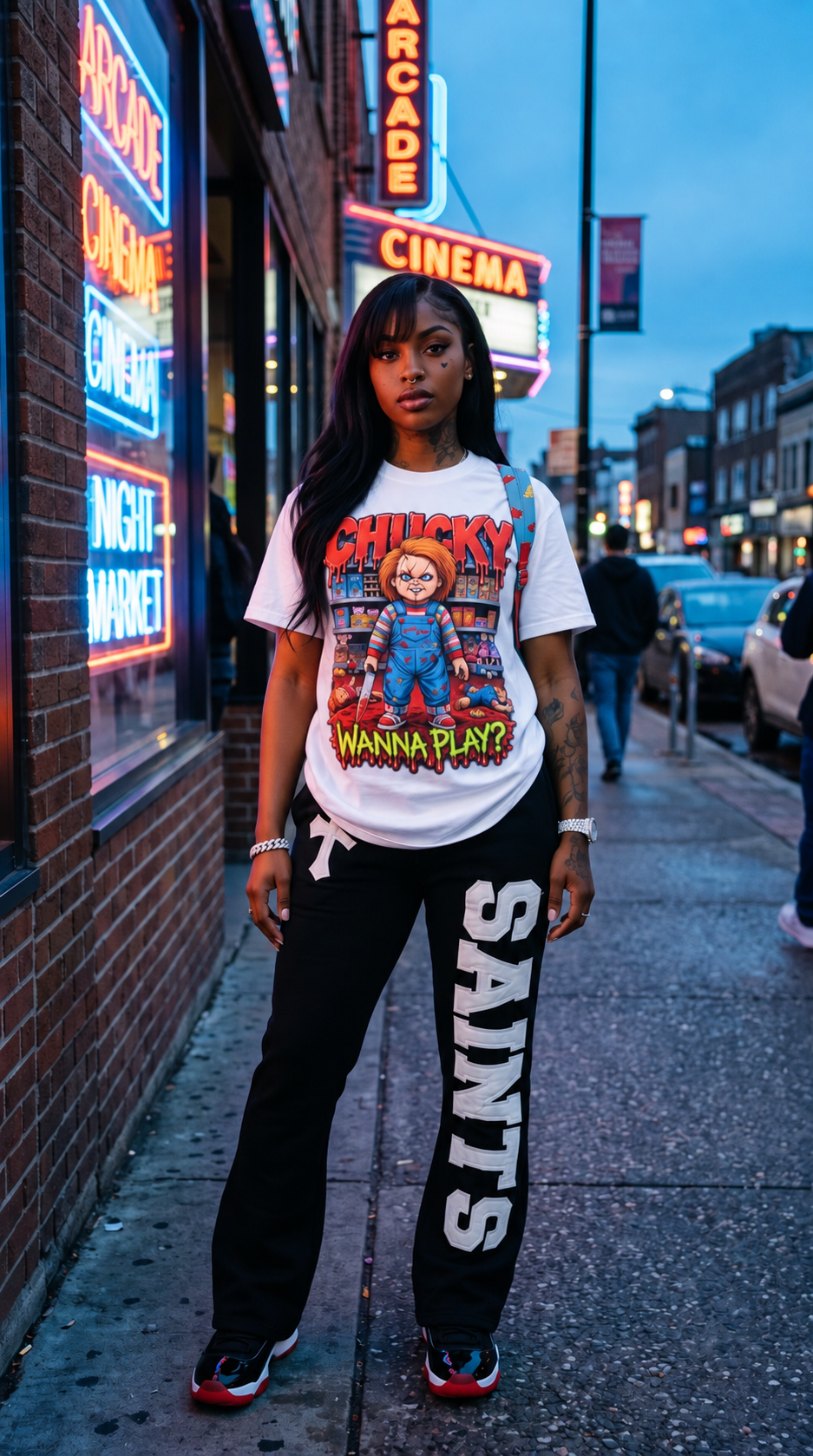 Chucky "Wanna Play?" adult tee
