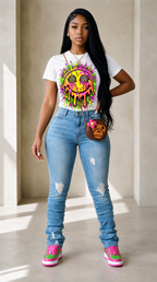 Trippy adult tee