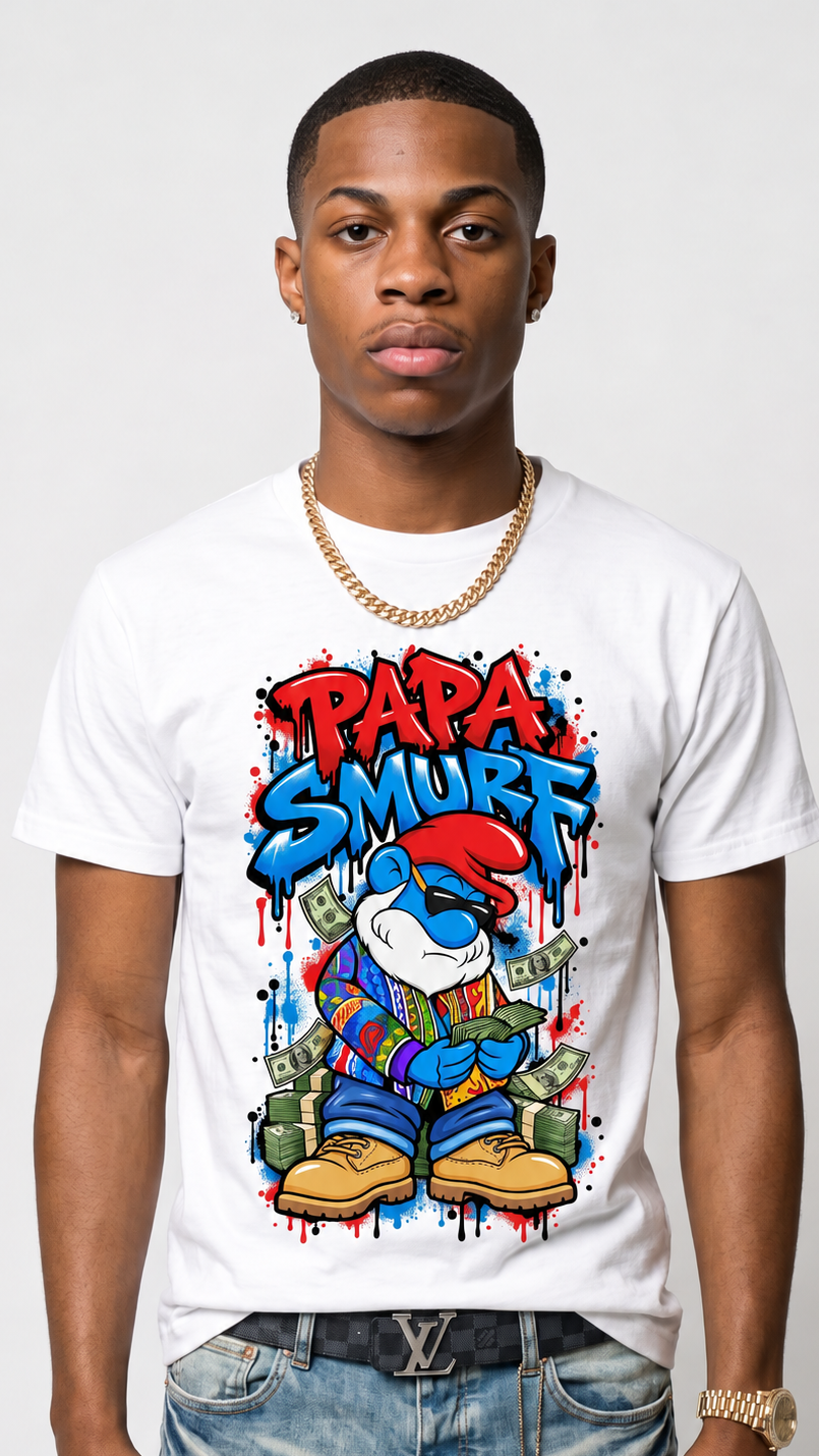 Papa Smurf adult tee