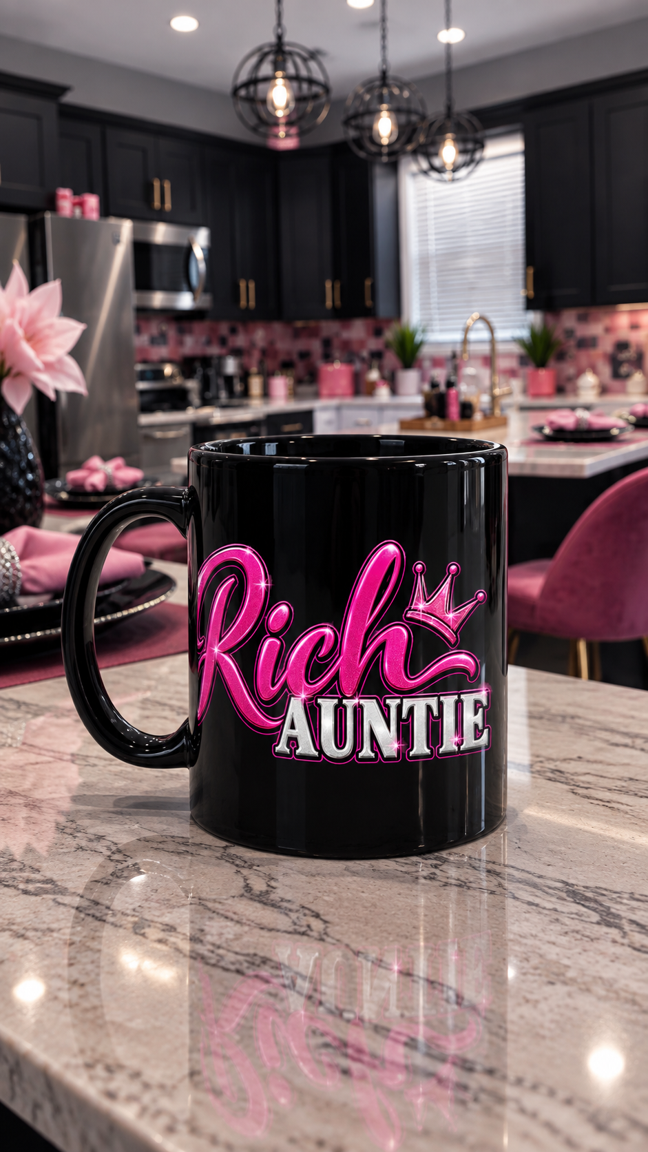 Rich Auntie glossy mug