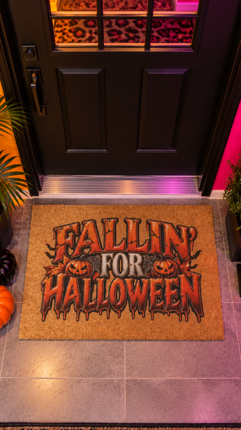 Fallin' For Halloween doormat