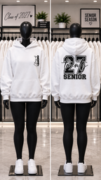 Class of 2027 embroidered unisex hoodie