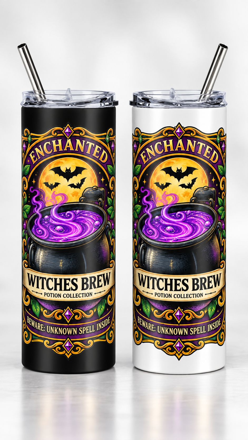 Enchanted Witch's Brew stainless steel tumbler