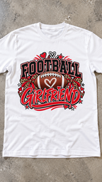 Football Girlfriend adult tee