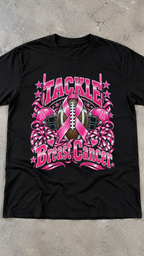 Tackle Breast Cancer adult tee