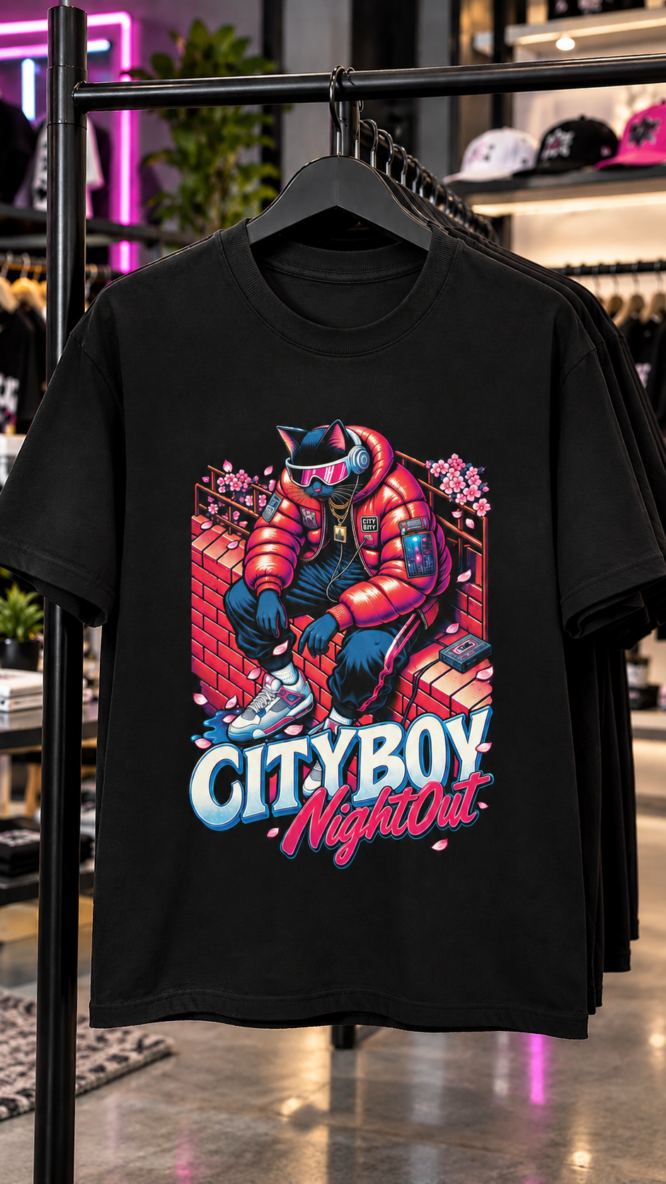 City Boy Night Out adult tee