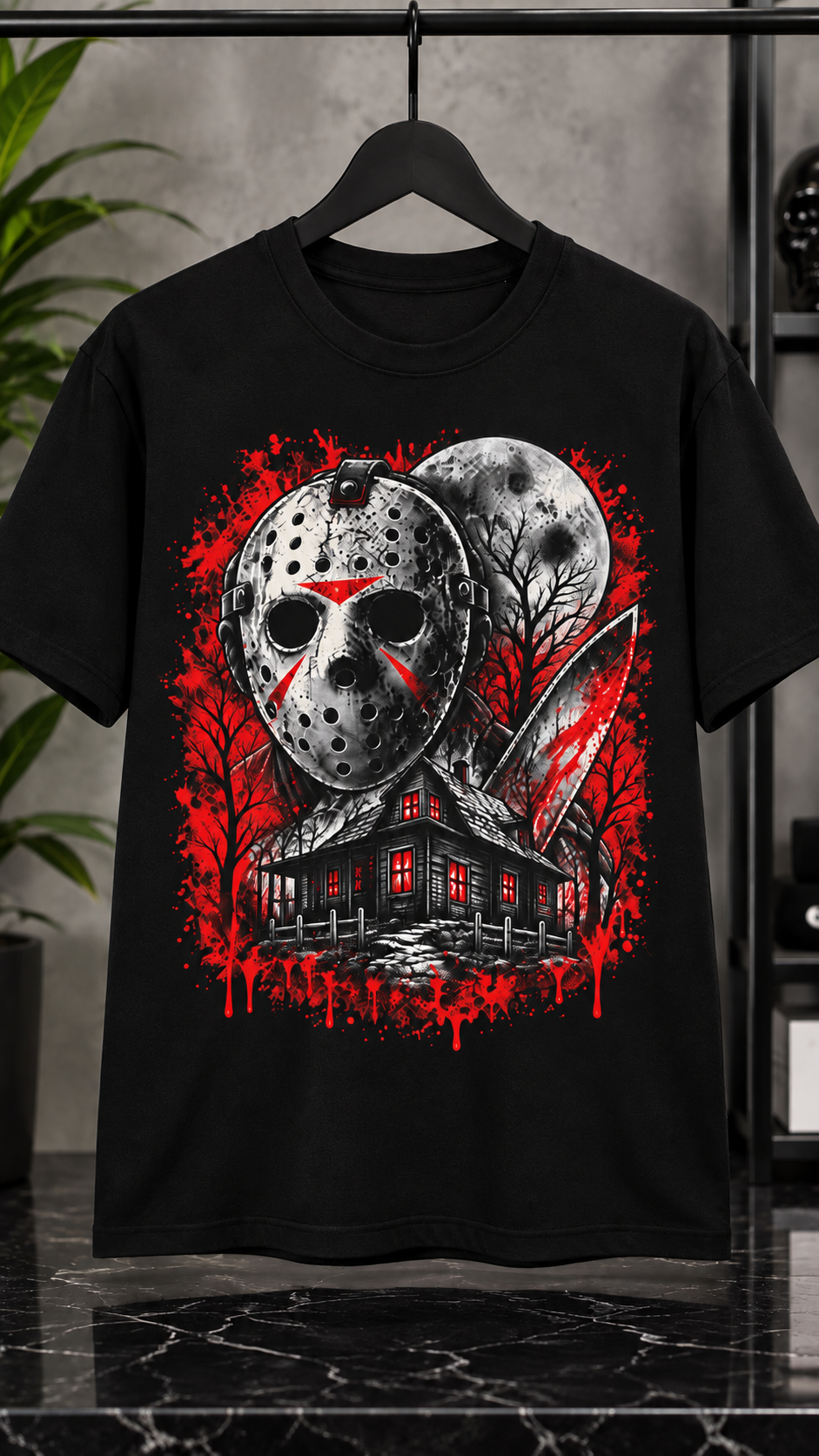 Nightmare Hockey Mask adult tee