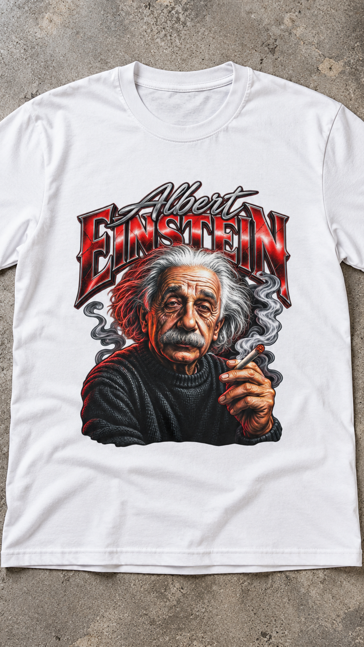 Albert Einstein adult tee