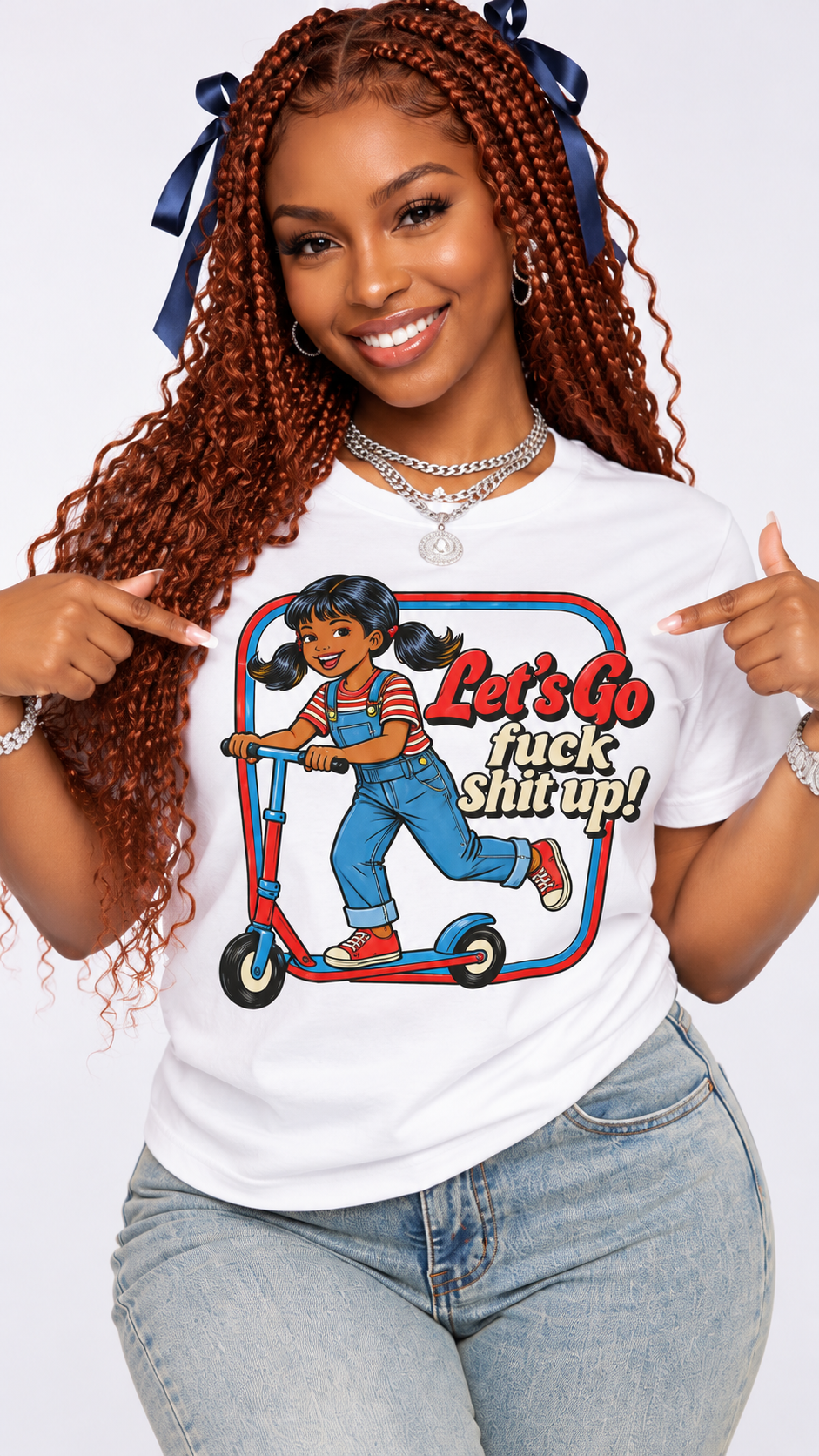 Let's Go F*ck Sh*t Up adult tee
