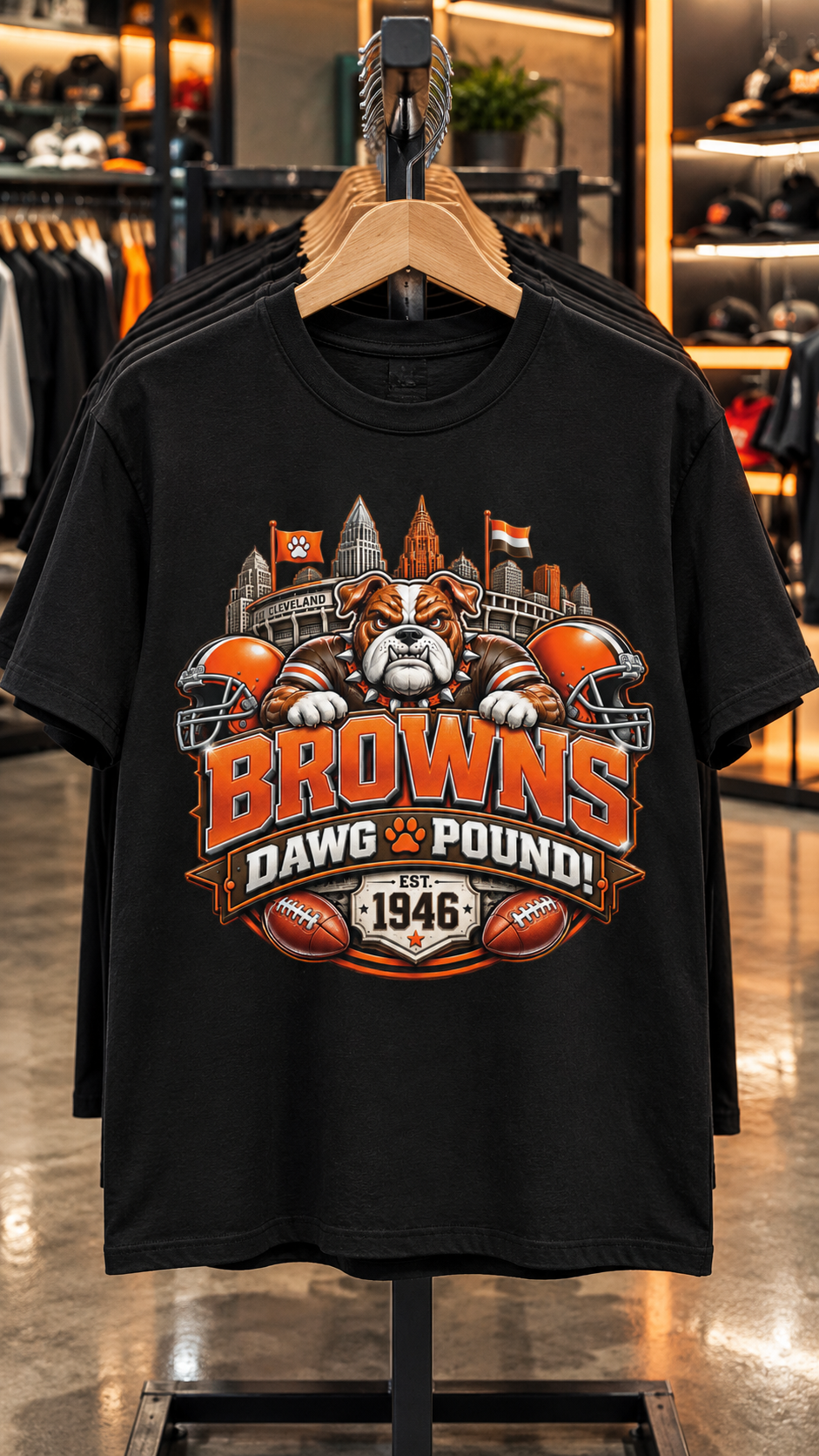 Browns Dawg Pound adult tee