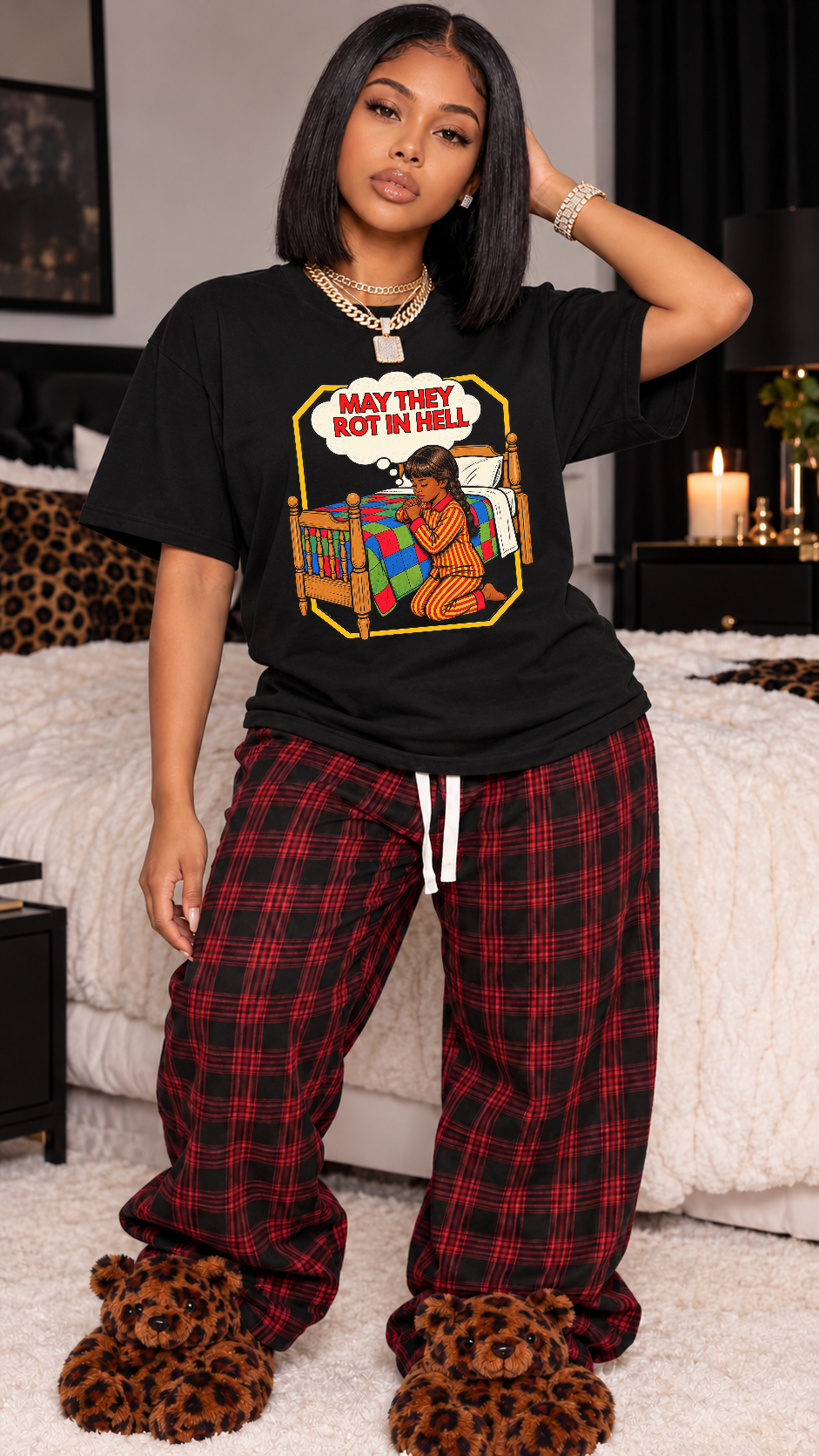 May They Rot In Hell adult tee
