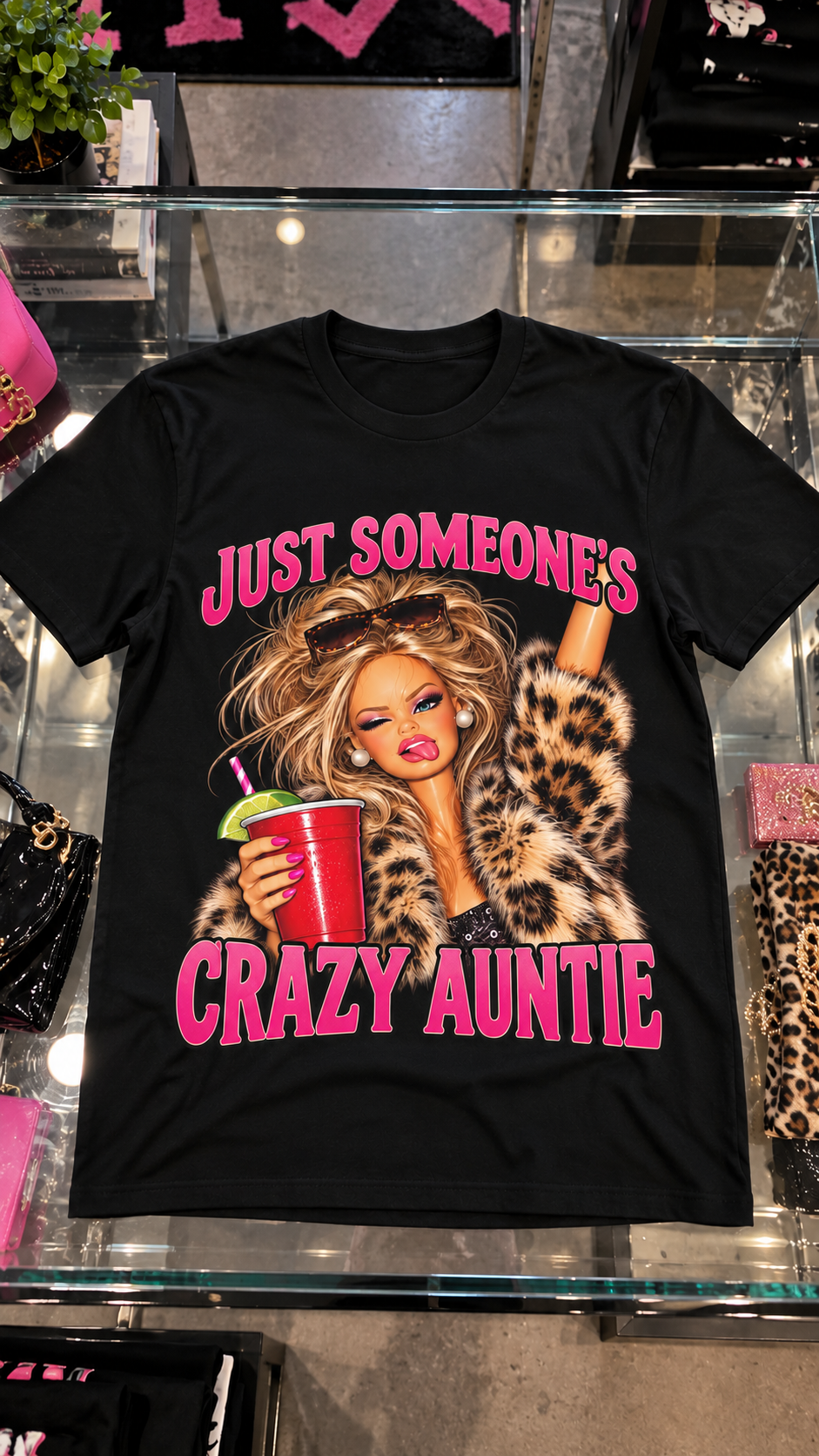 Just Someone's Crazy Auntie adult tee