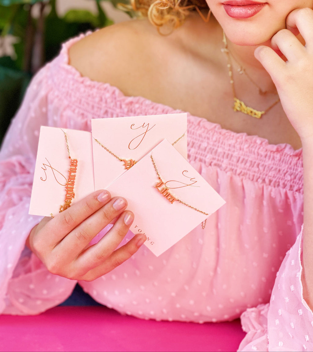 Old English Zodiac Necklace