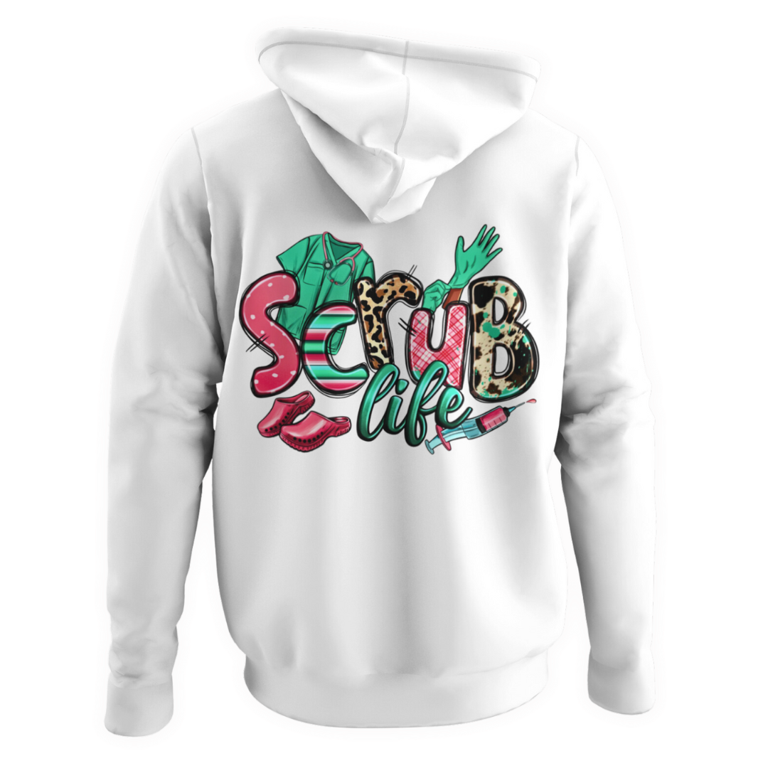 Scrub life adult hoodie