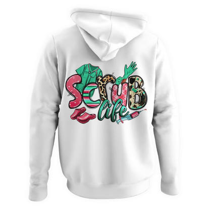 Scrub life adult hoodie