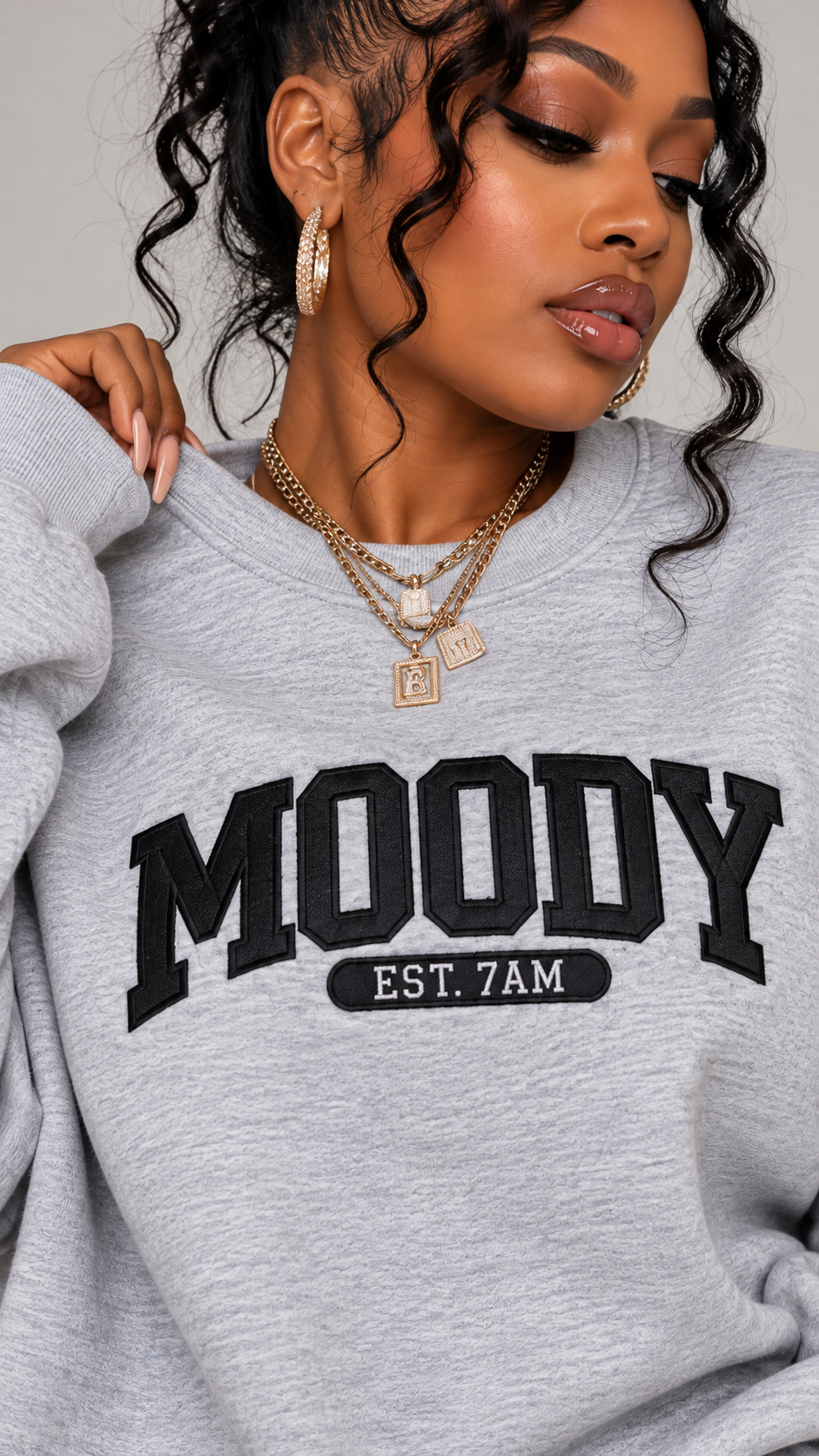 Moody embroidered sweatshirt