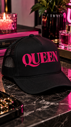 Queen embroidered foam trucker hat
