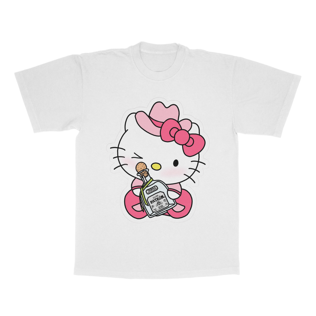 Drunk Kitty adult t-shirt