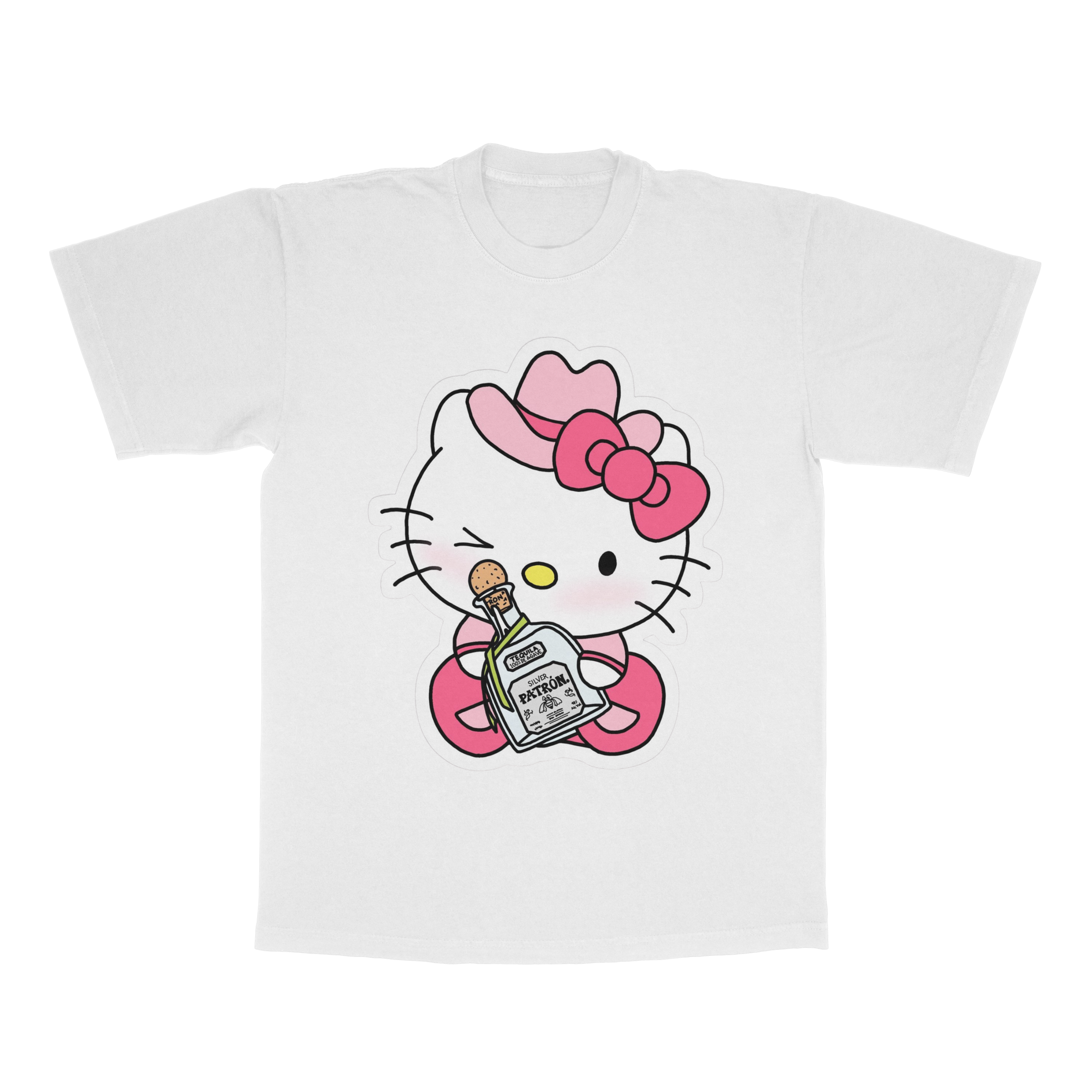 Drunk Kitty adult t-shirt