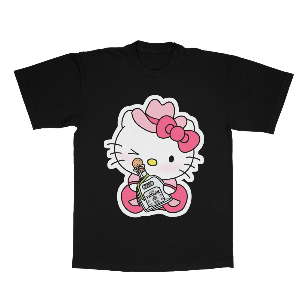 Drunk Kitty adult t-shirt