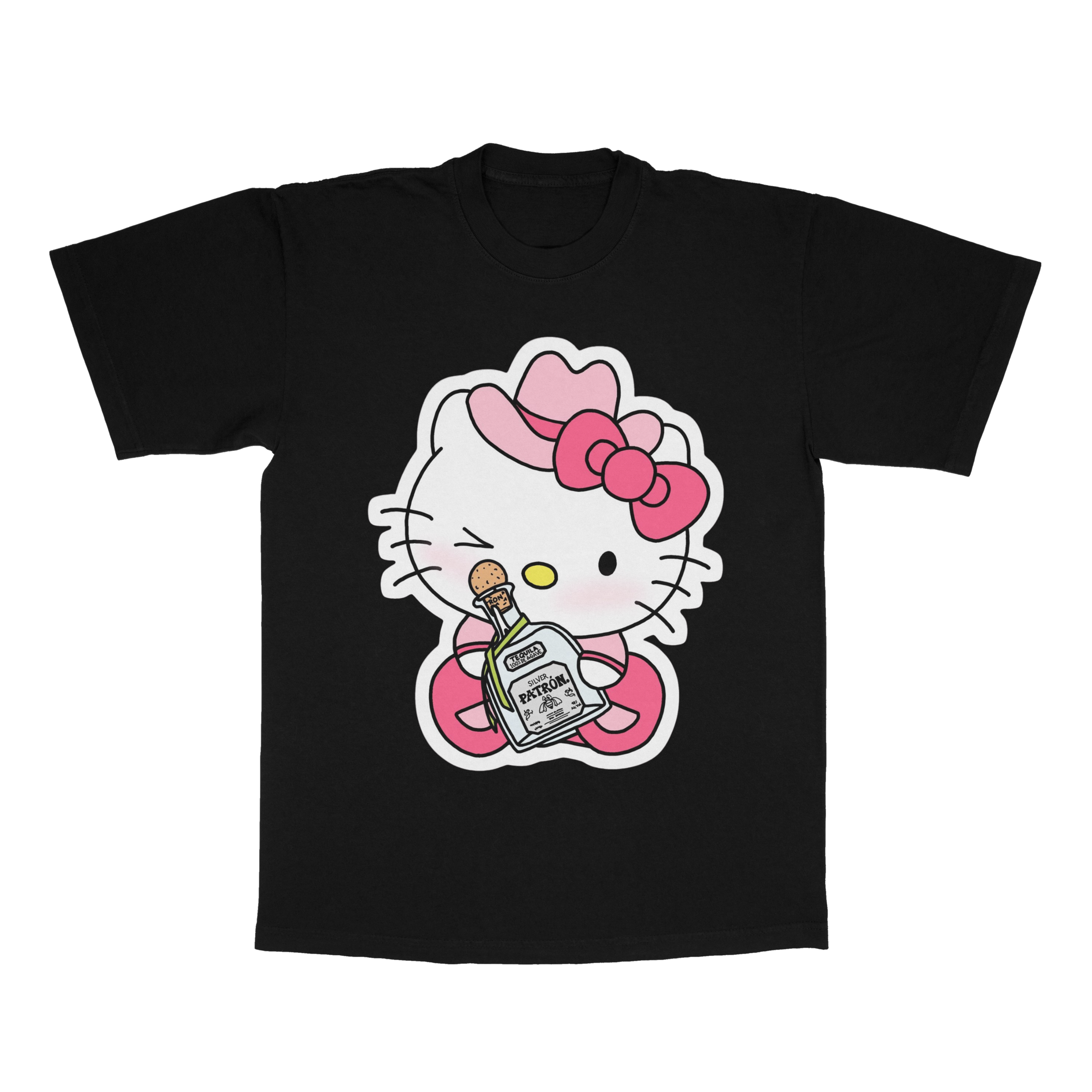 Drunk Kitty adult t-shirt