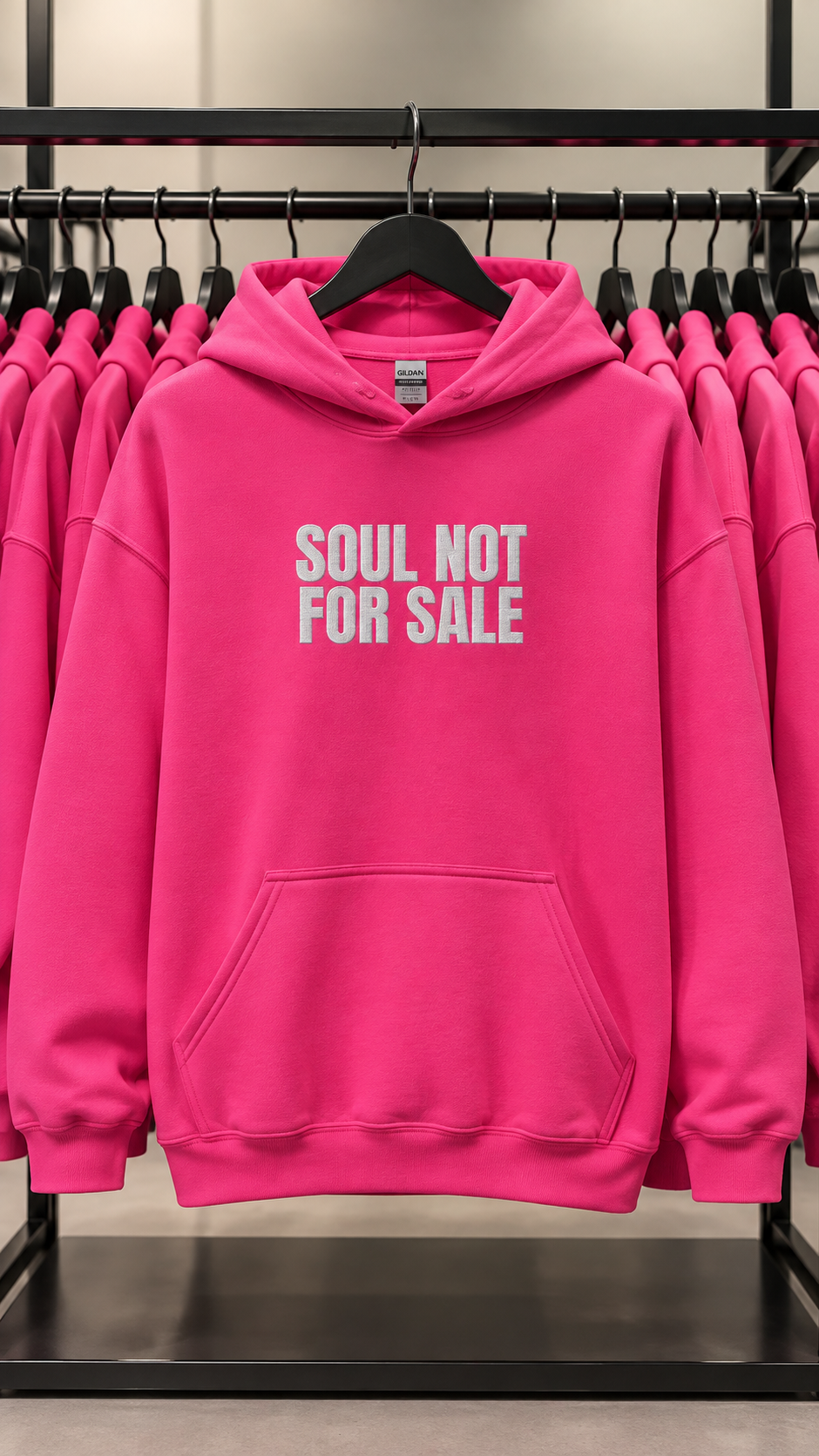 Soul Not For Sale embroidered adult hoodie