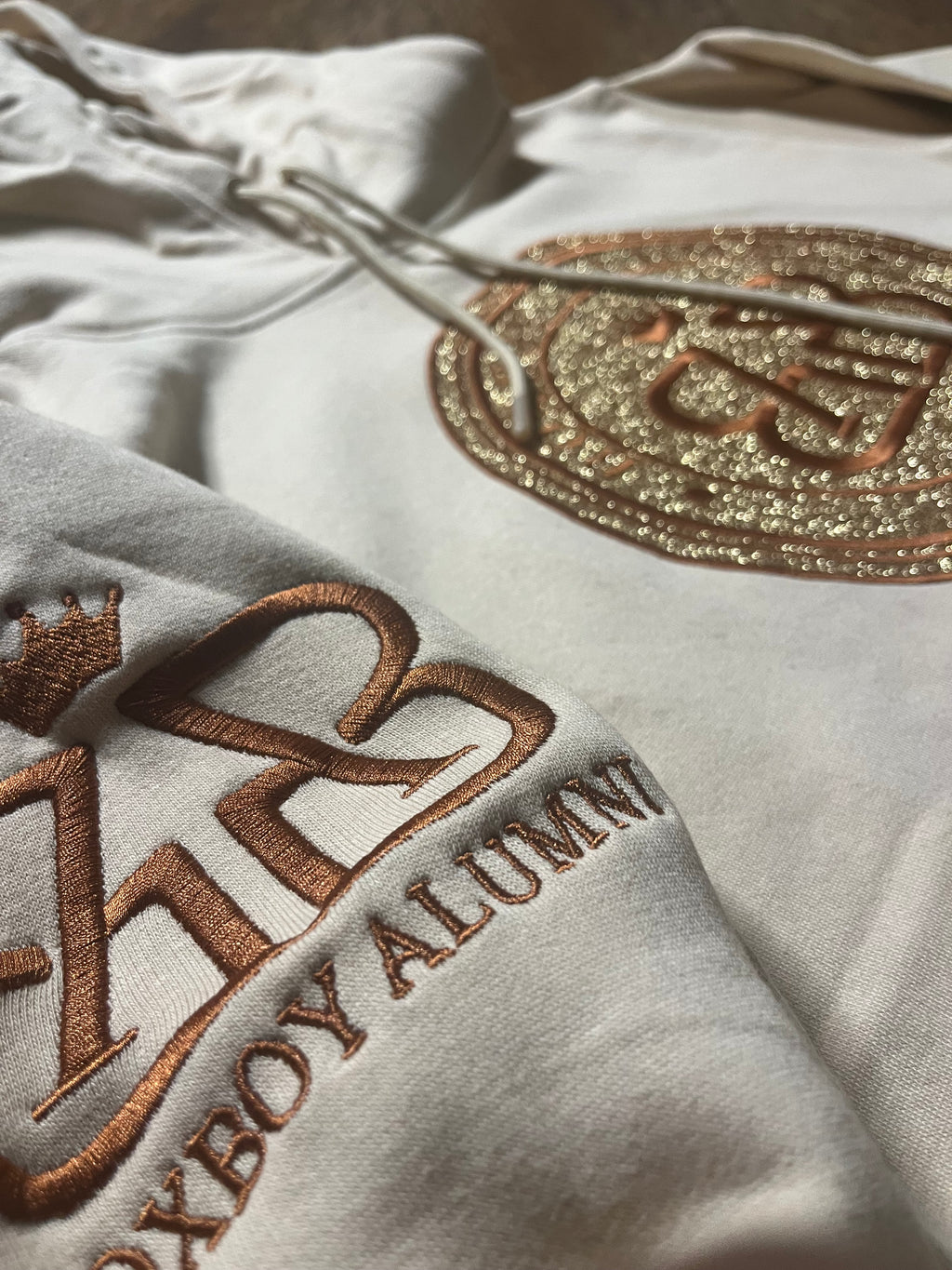 BoxBoy Alumni adult glitter bomb hoodie