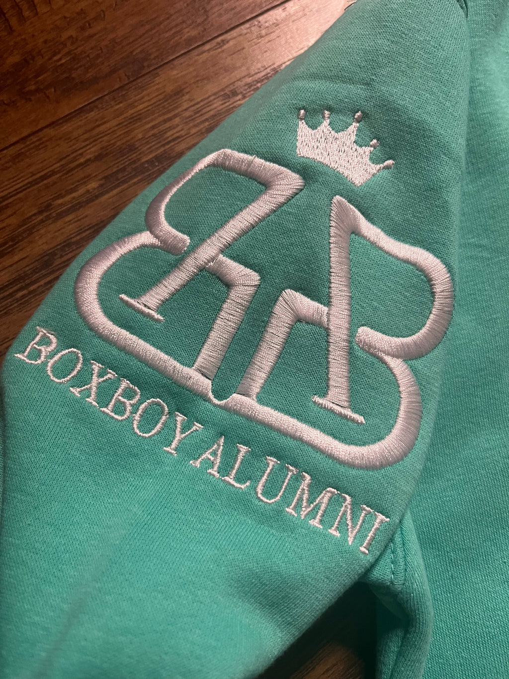 BoxBoy Alumni adult glitter bomb hoodie