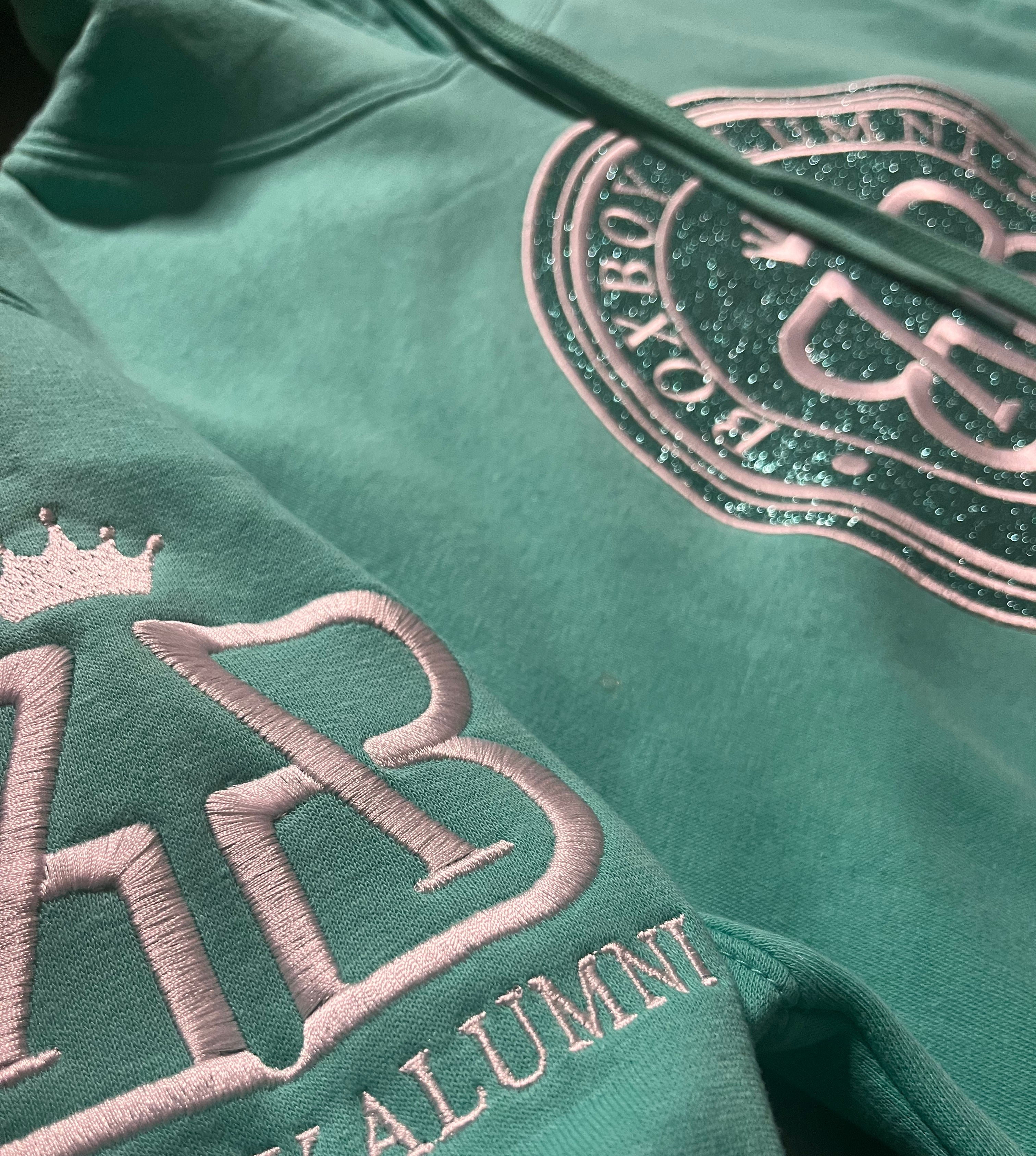 BoxBoy Alumni adult glitter bomb hoodie