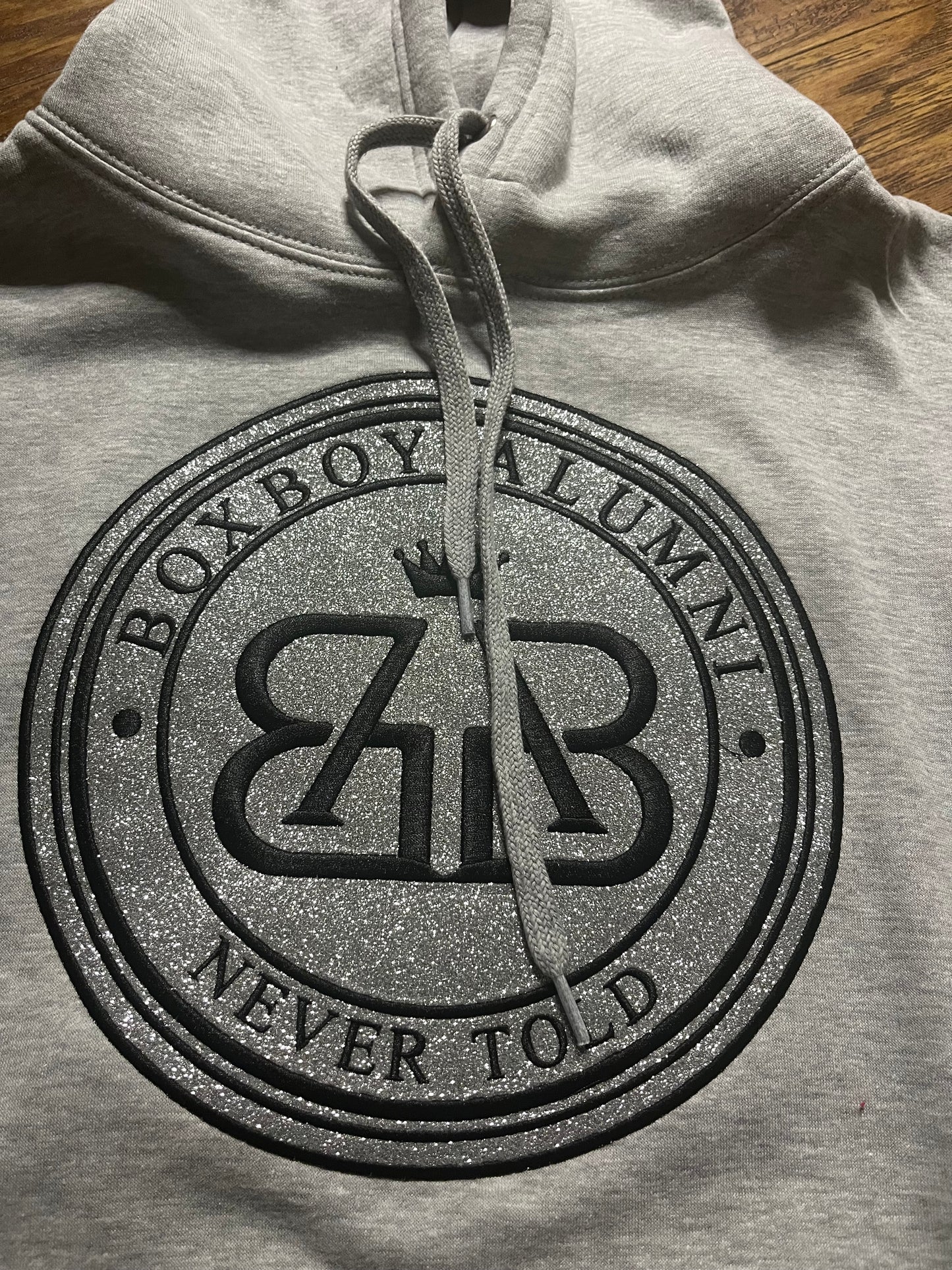 BOXBOY Alumni (glitter bomb) adult hoodie