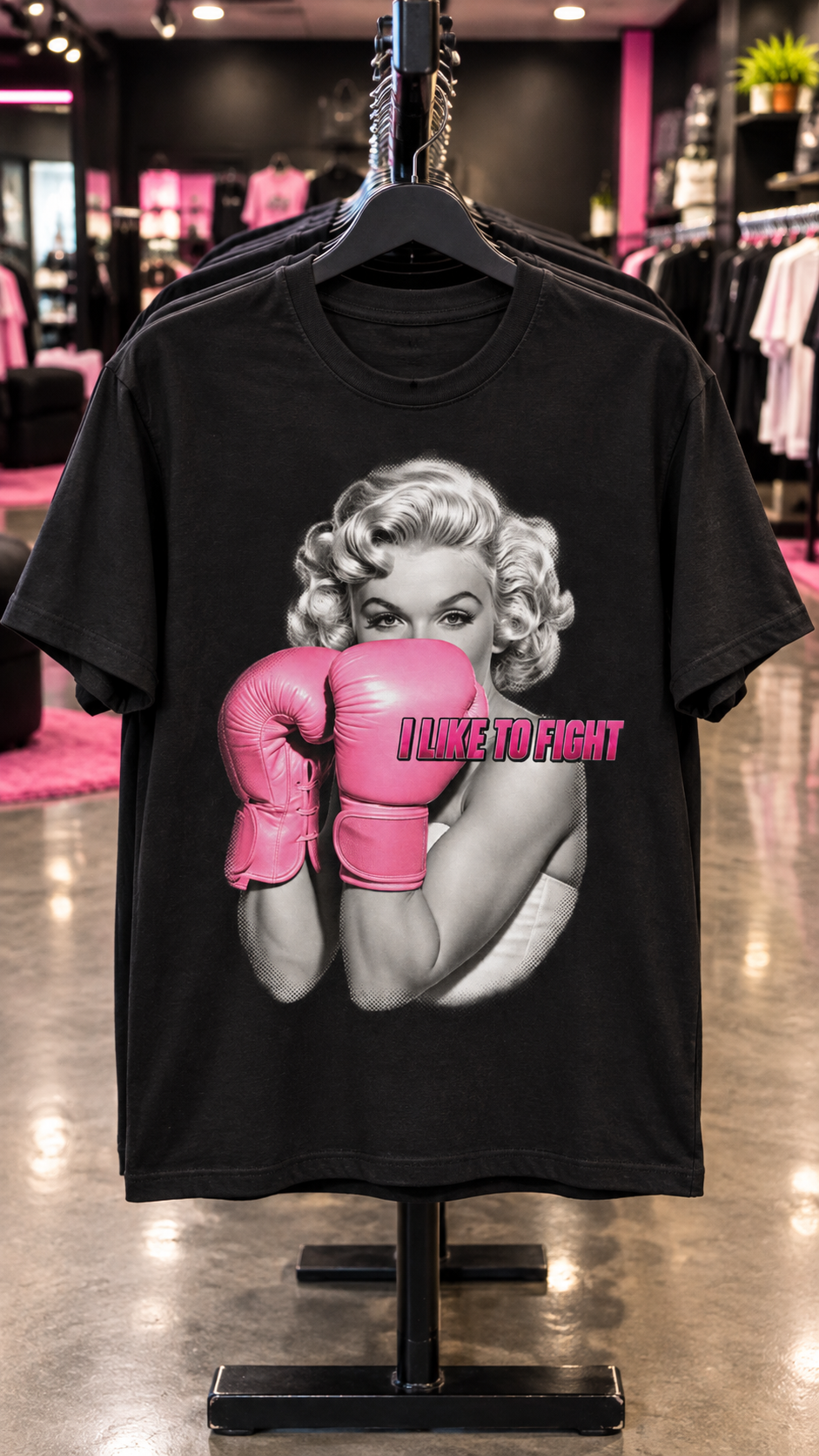 I Like To Fight adult tee