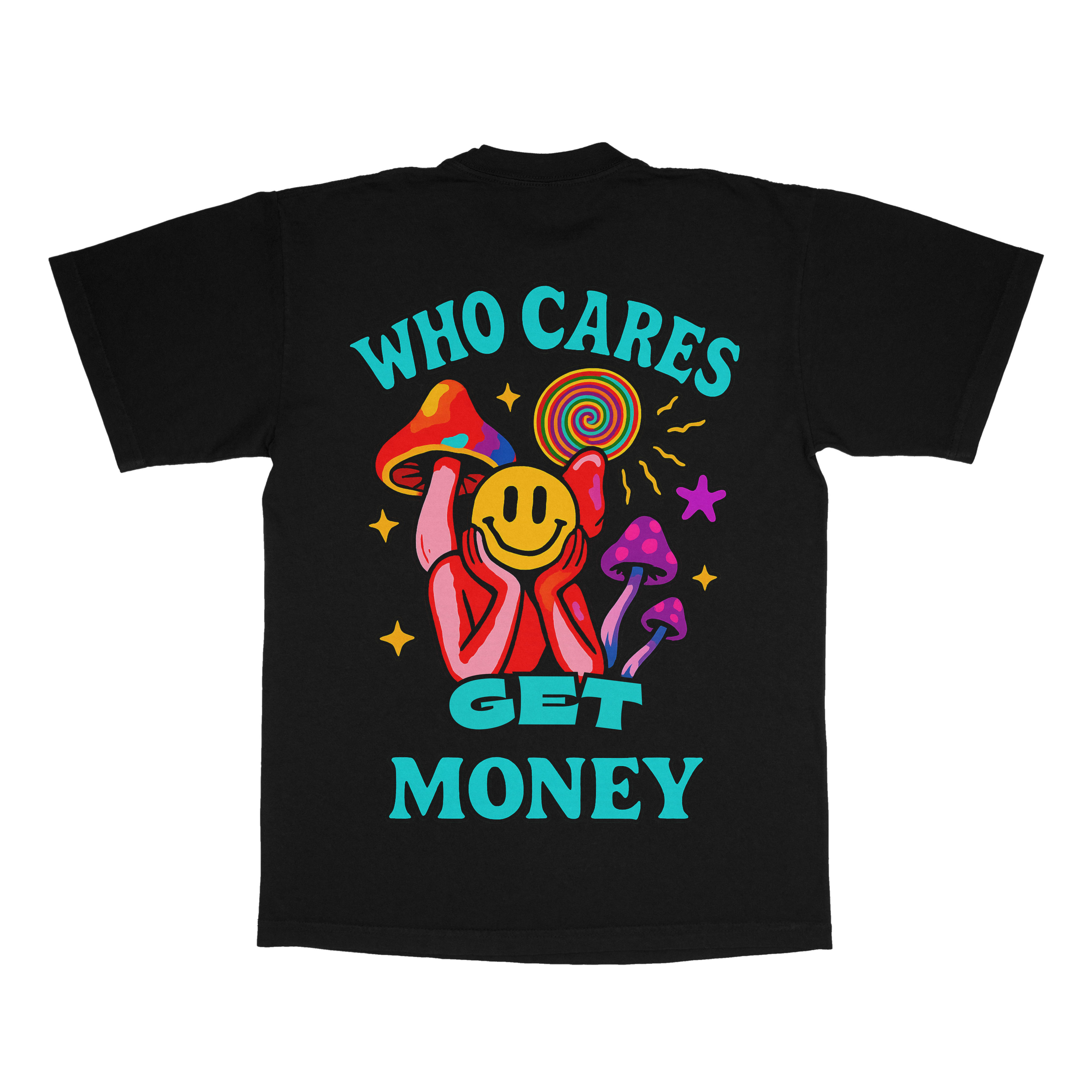 Out Of My Mind, Who Cares Get Money adult t-shirt