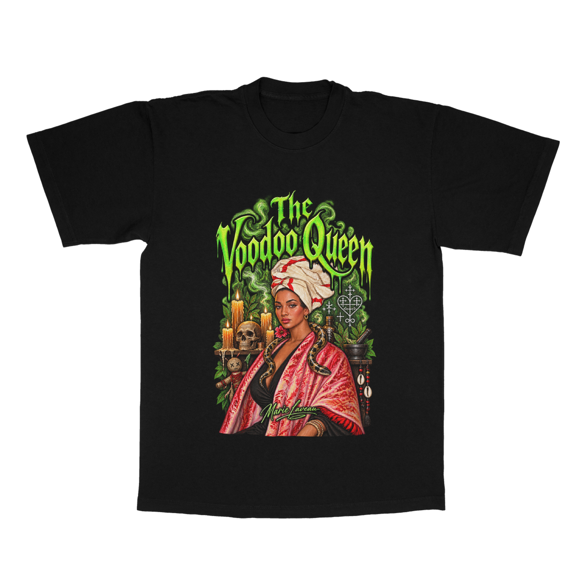 The VooDoo Queen: Marie Laveau adult tee