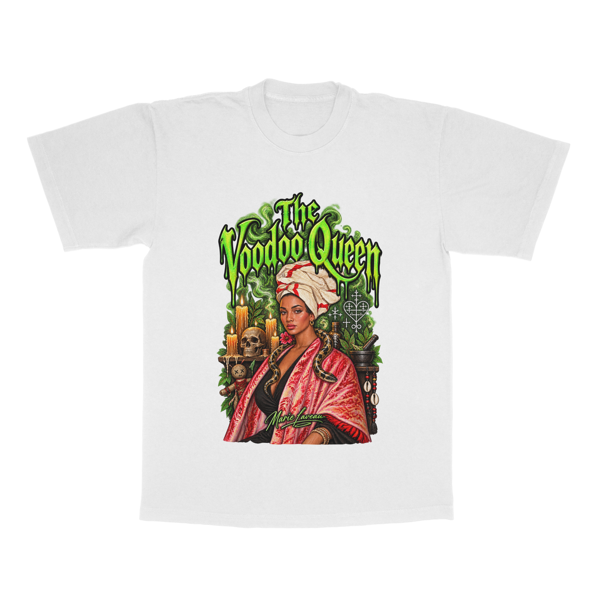 The VooDoo Queen: Marie Laveau adult tee