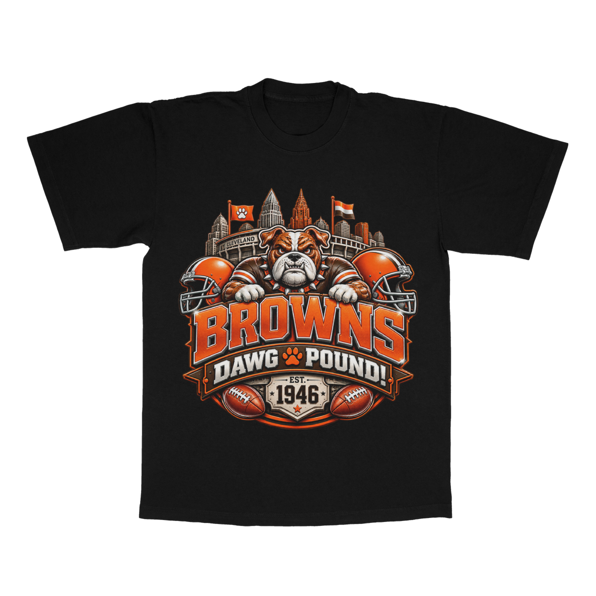 Browns Dawg Pound adult tee