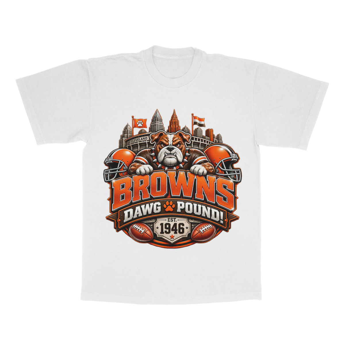 Browns Dawg Pound adult tee