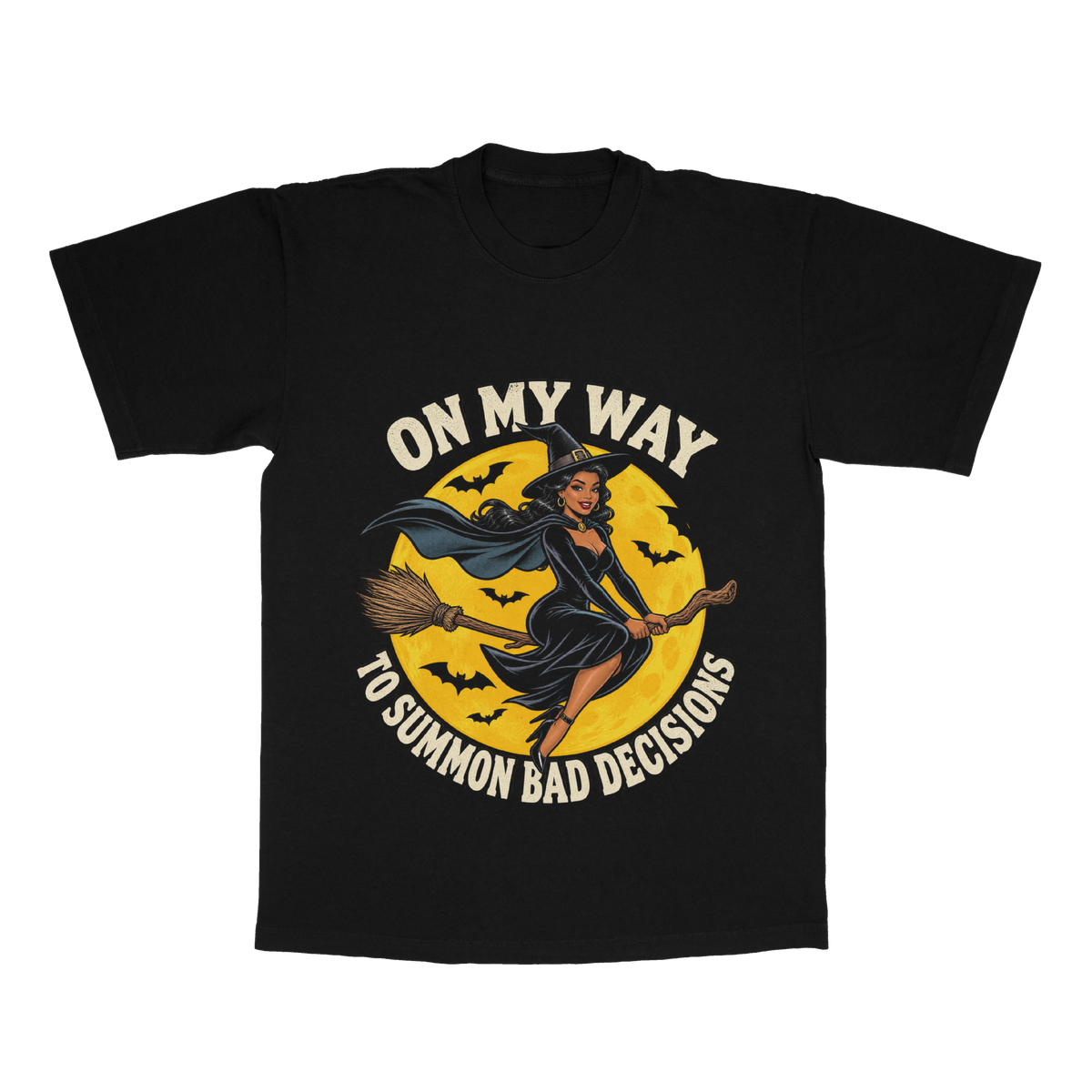 On My Way To Summon Bad Decisions adult tee