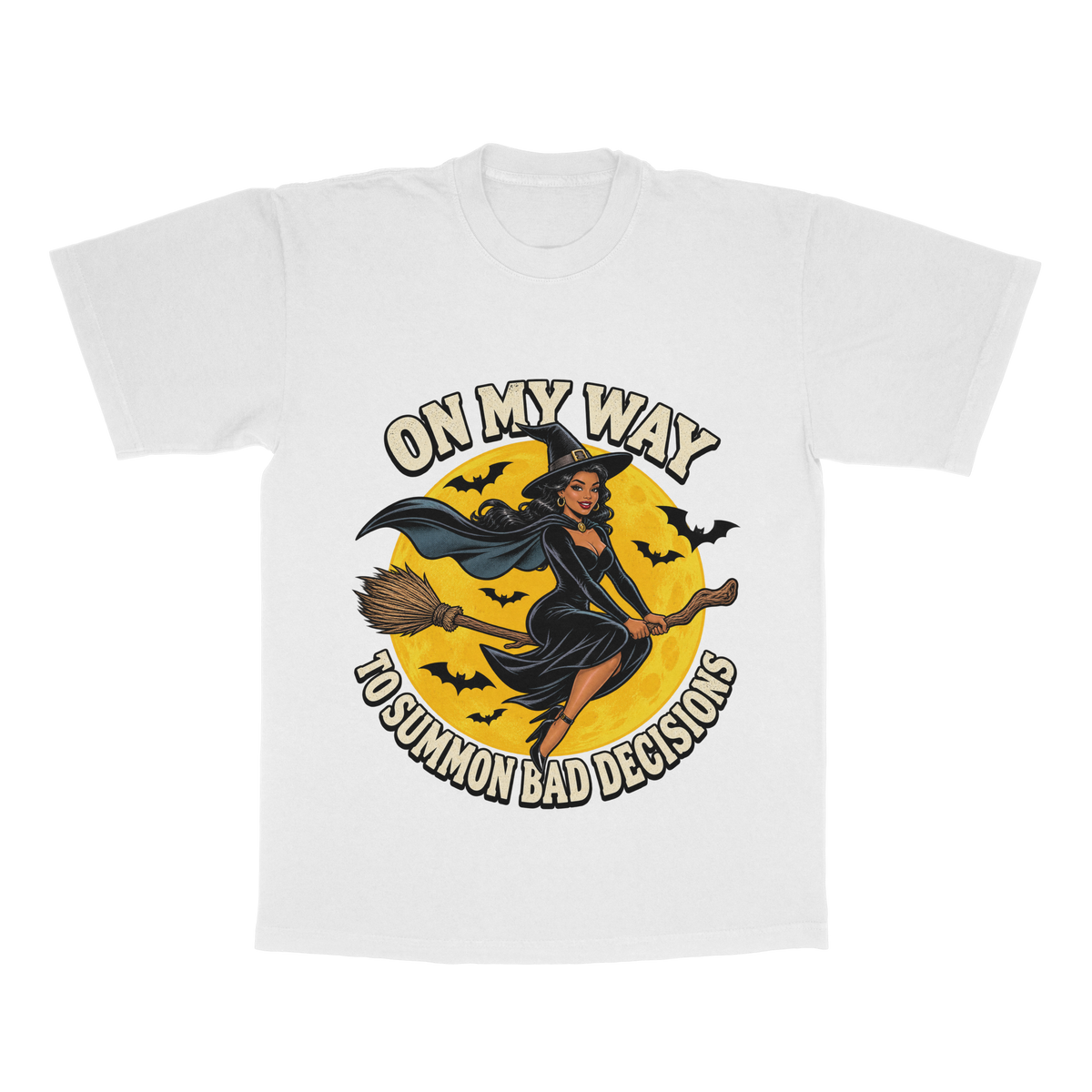 On My Way To Summon Bad Decisions adult tee