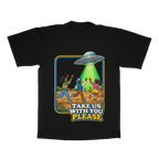 Take Us With You Please adult tee