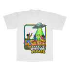 Take Us With You Please adult tee