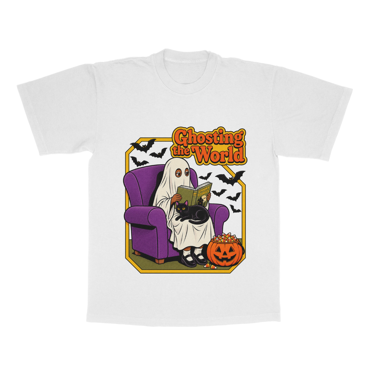 Ghosting The World adult tee