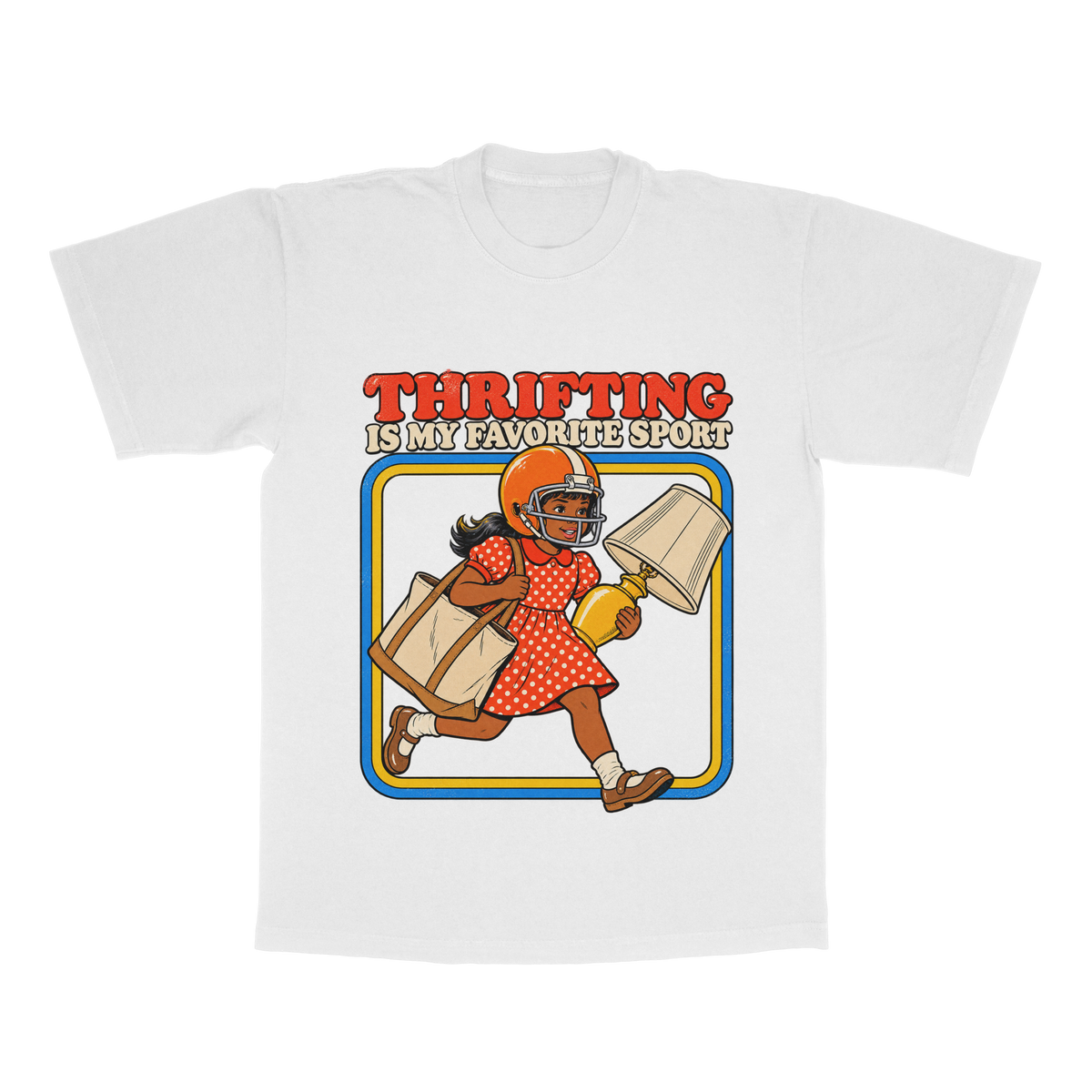 Thrifting Is My Favorite Sport adult tee