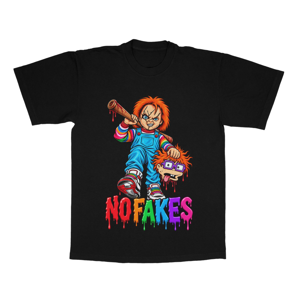 No Fakes adult tee